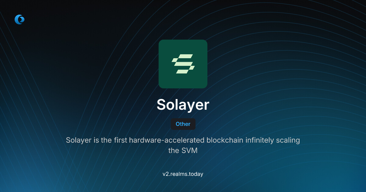 Solayer | Realms